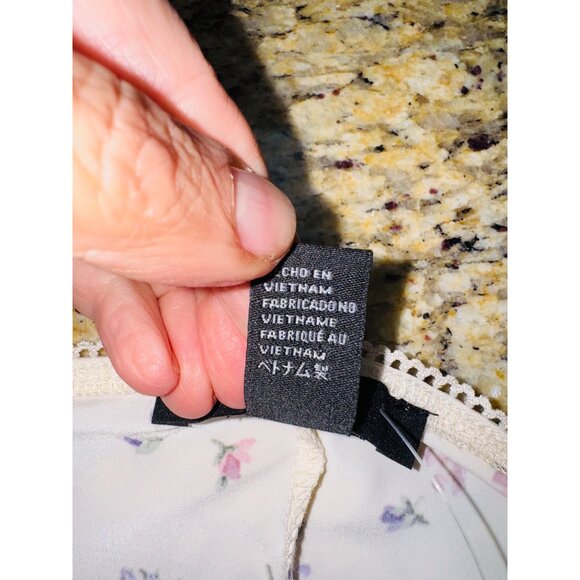 NWT Baby doll Y2K Lace Cream Floral Maxi Dress Tie Boho Chic Ruffle Forever 21 - Picture 9 of 13